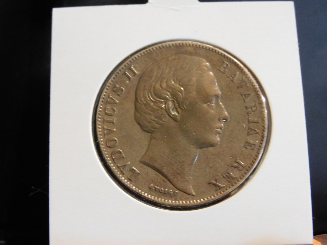 GERMANY 1 THALER 1871 BAVARIA.GRADE-PLEASE SEE PHOTOS.