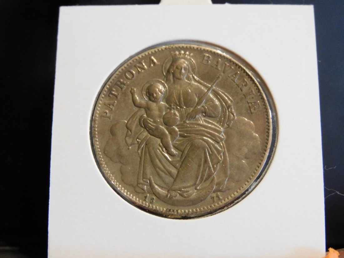  GERMANY 1 THALER 1871 BAVARIA.GRADE-PLEASE SEE PHOTOS.   