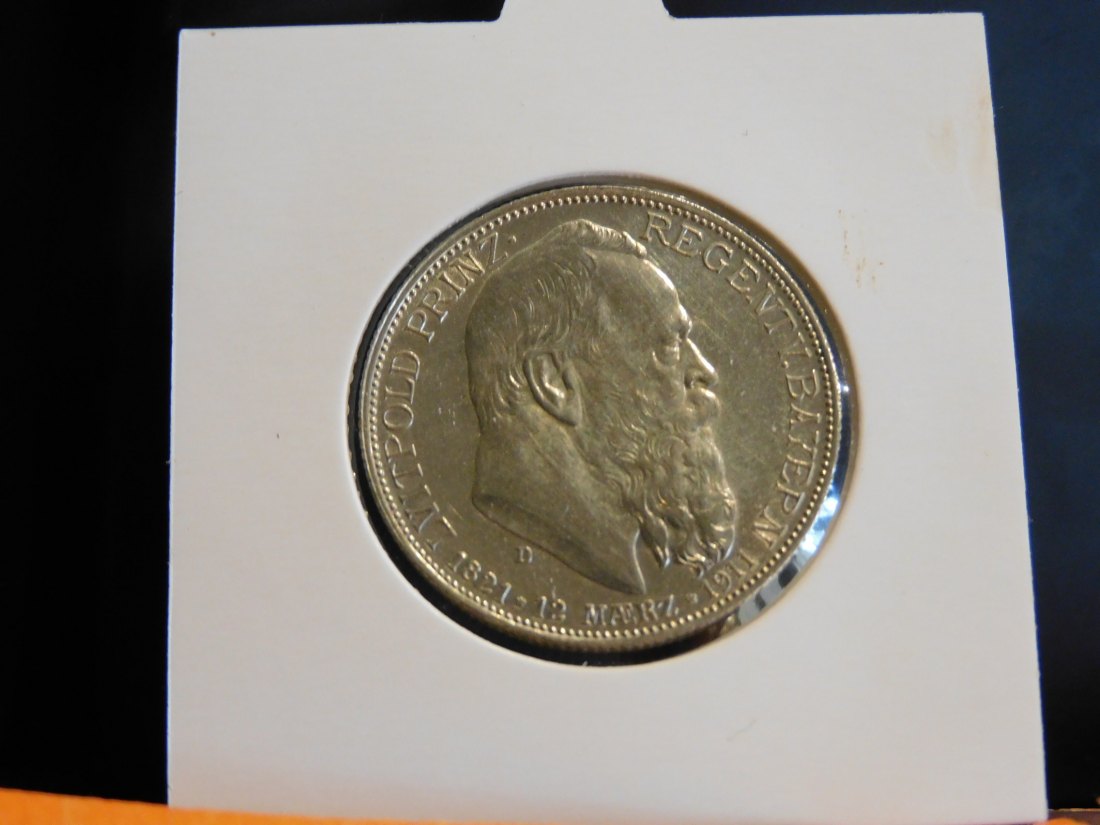  GERMANY 2 MARK 1911 BAVARIA.GRADE-PLEASE SEE PHOTOS.   