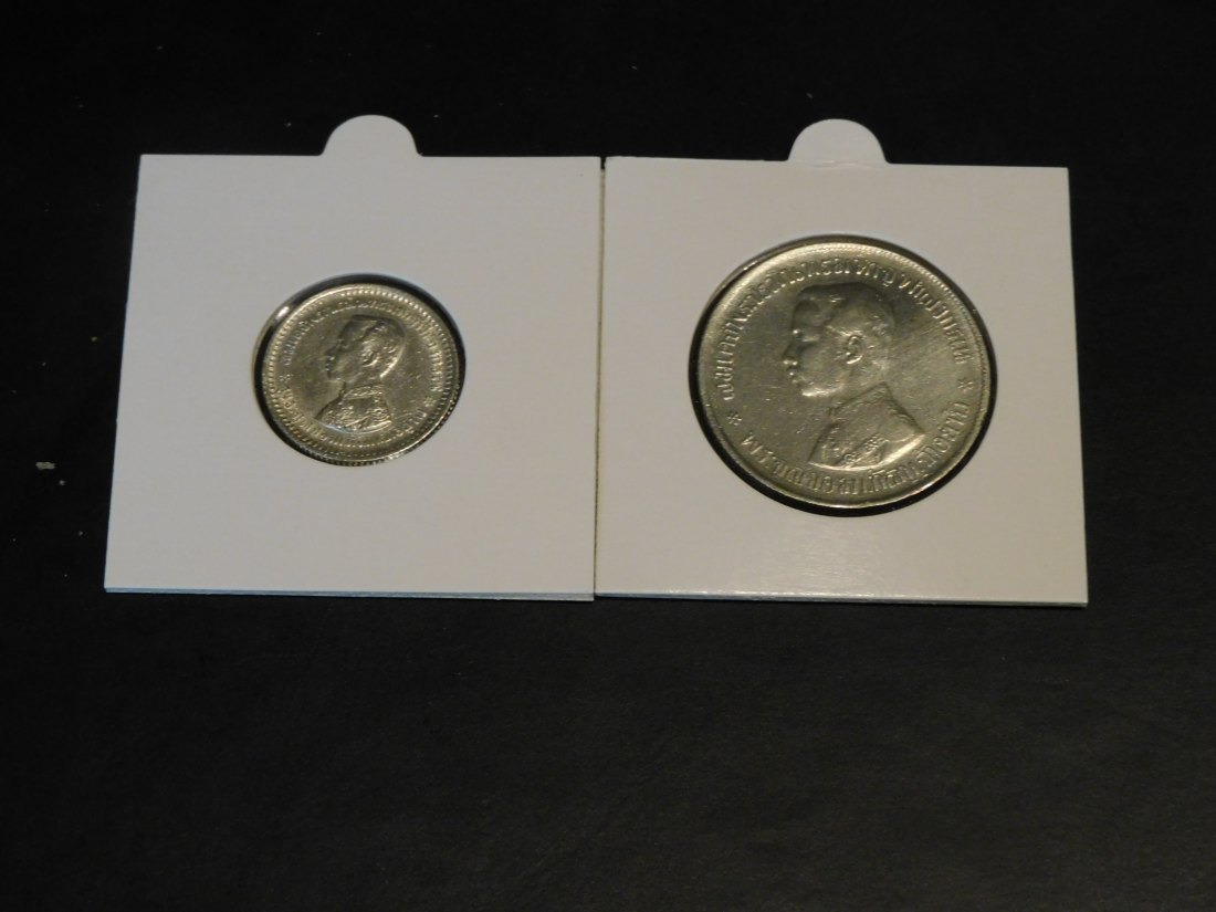  THAILAND 1/4-1 BAHT 1901-08.GRADE-PLEASE SEE PHOTOS.   