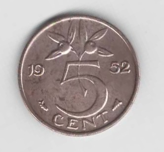  5 Cent Niederlanden 1952 (N414)   