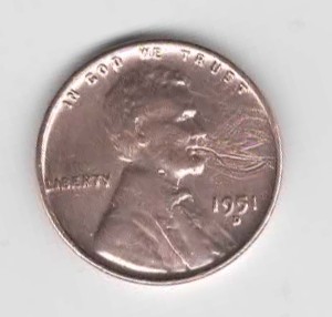  1 Cent USA 1951 Mz. D (N415)   