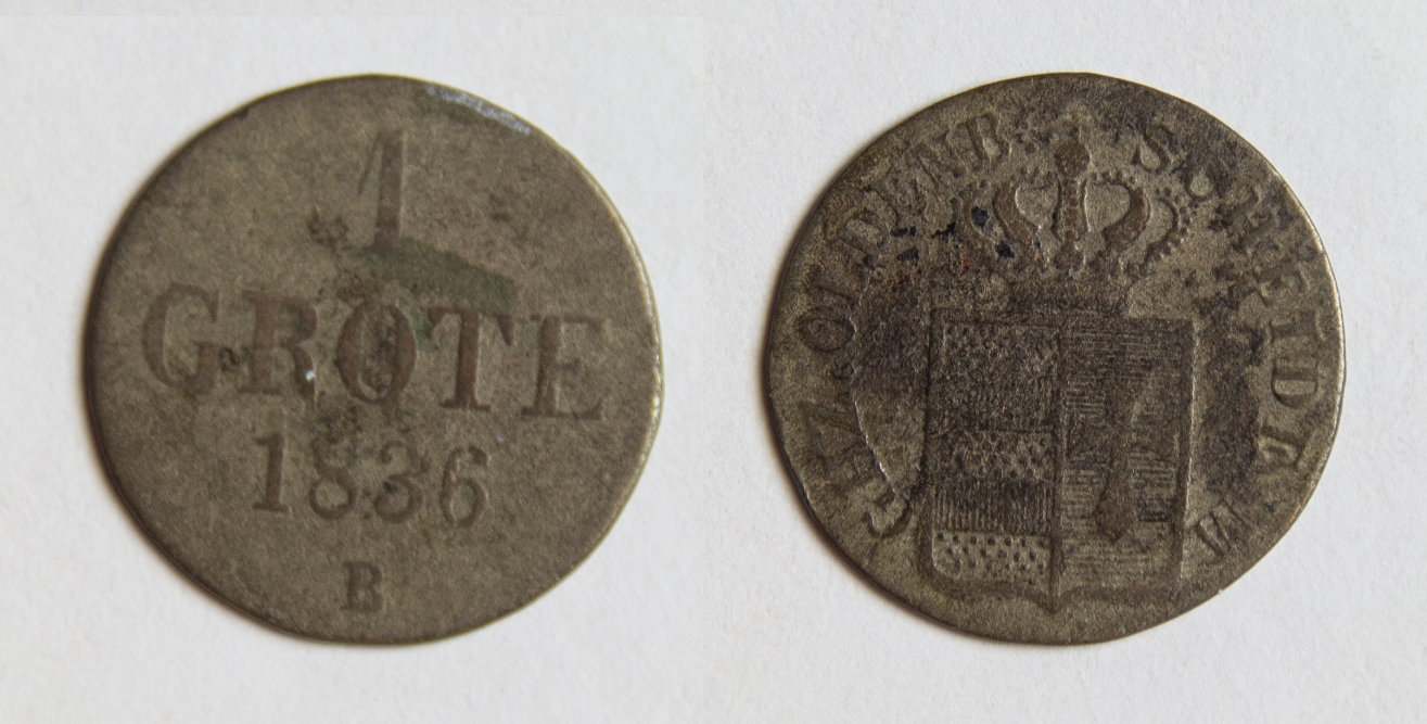  Oldenburg Grote 1836 B Paul Friedrich August 1829-1853 ss   