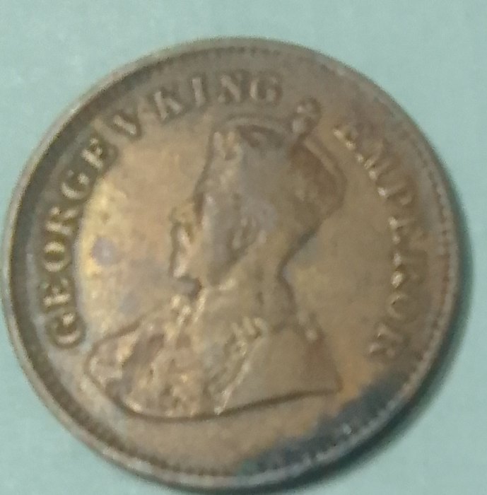  KING GEORGE 5TH INDIA CIRCULATED COIN ..1914   