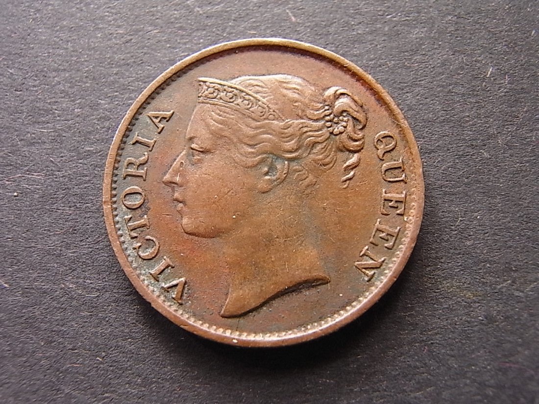  Strait Settlement Ost Indische Companie  1/2 Cent 1845 ss   