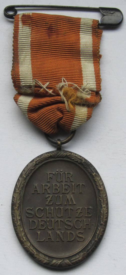  Deutsches Reich: Schutzwall-Ehrenzeichen am Band   