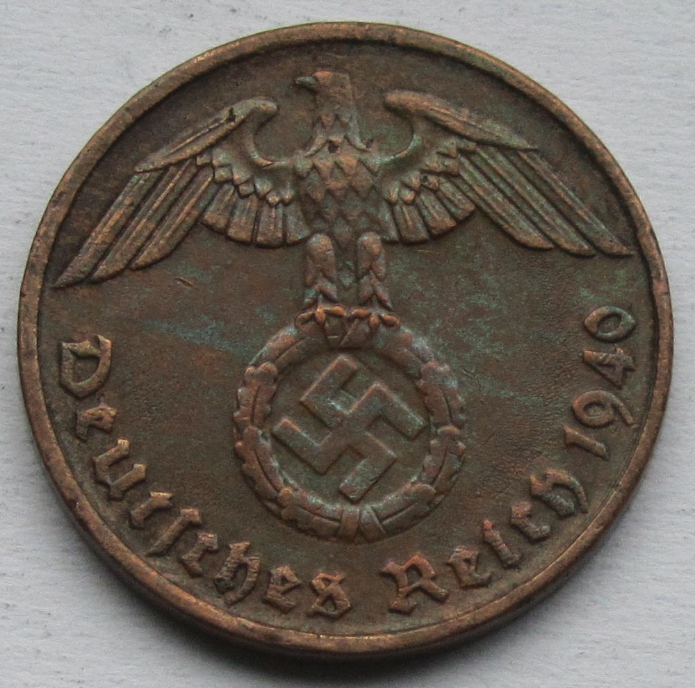  Deutsches Reich: 2 Pfennig 1940 G   