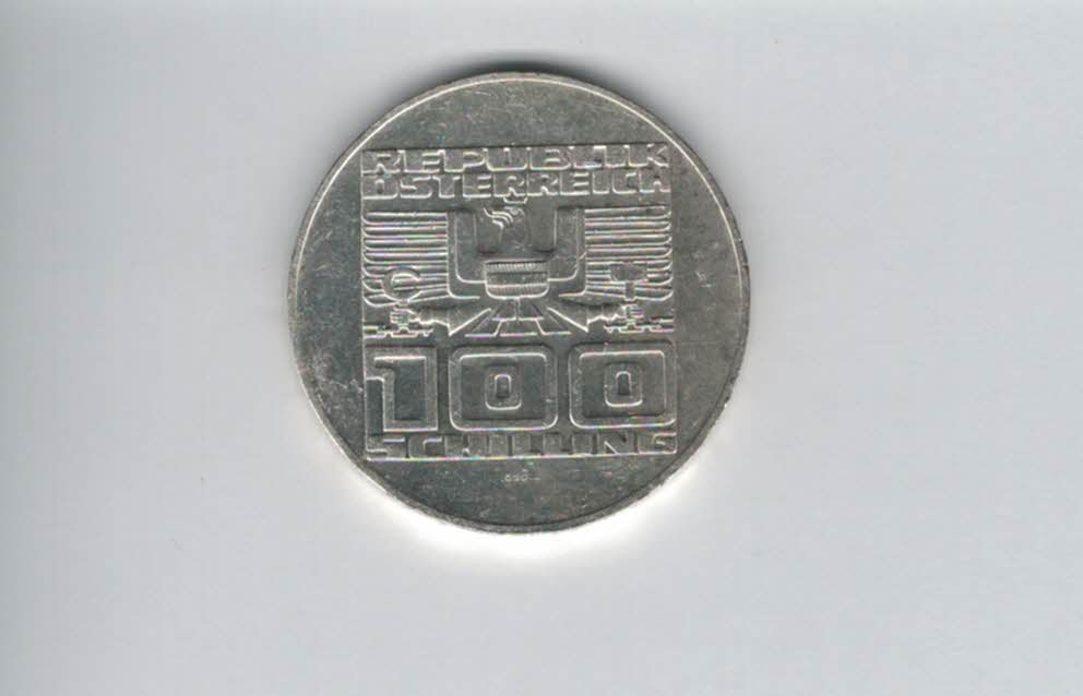  100 Schilling 1975 20 Jahre Staatsvertrag 15,36g fein silber Österreich 2. Republik (01914/3)   
