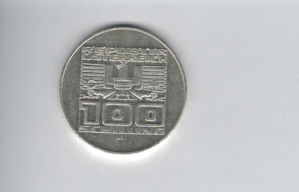  100 Schilling 1976 Kärnten Herzogstuhl 1000 Jahre 15,36g fein Ag Österreich Spittalgold9800 01914/12   