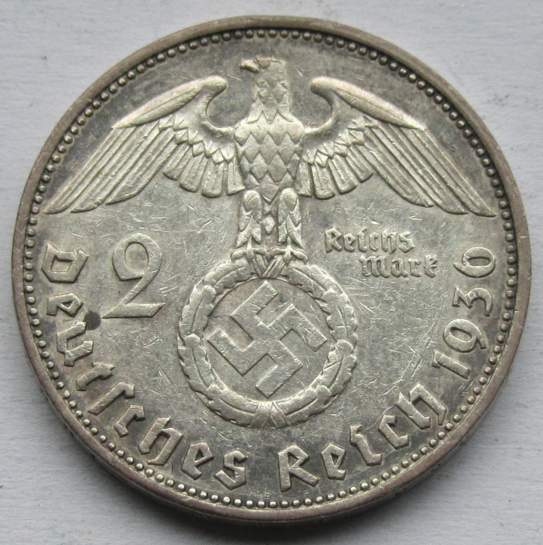  Deutsches Reich: 2 Mark Hindenburg 1936 E   