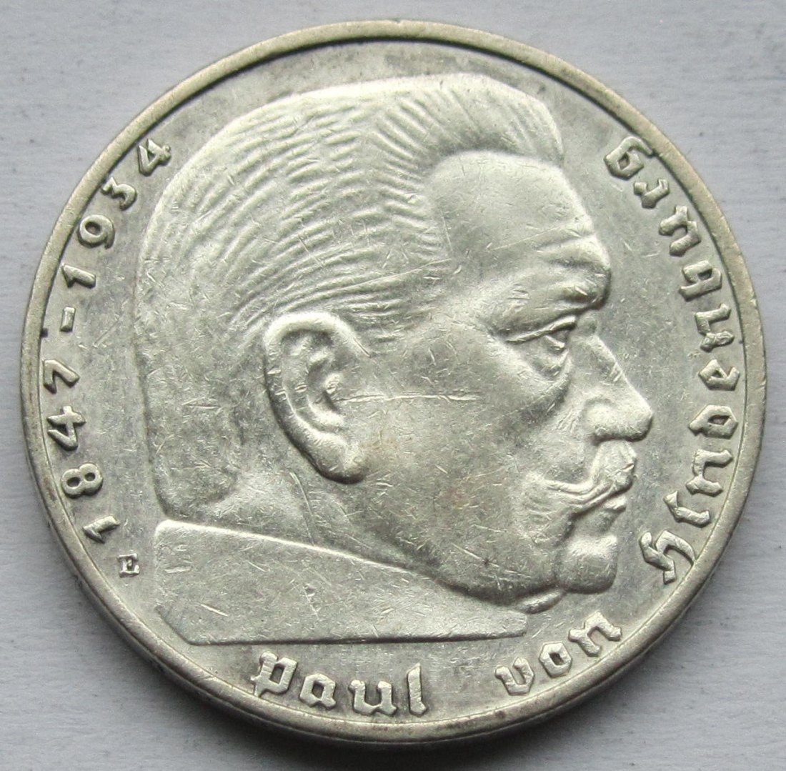  Deutsches Reich: 2 Mark Hindenburg 1936 E   