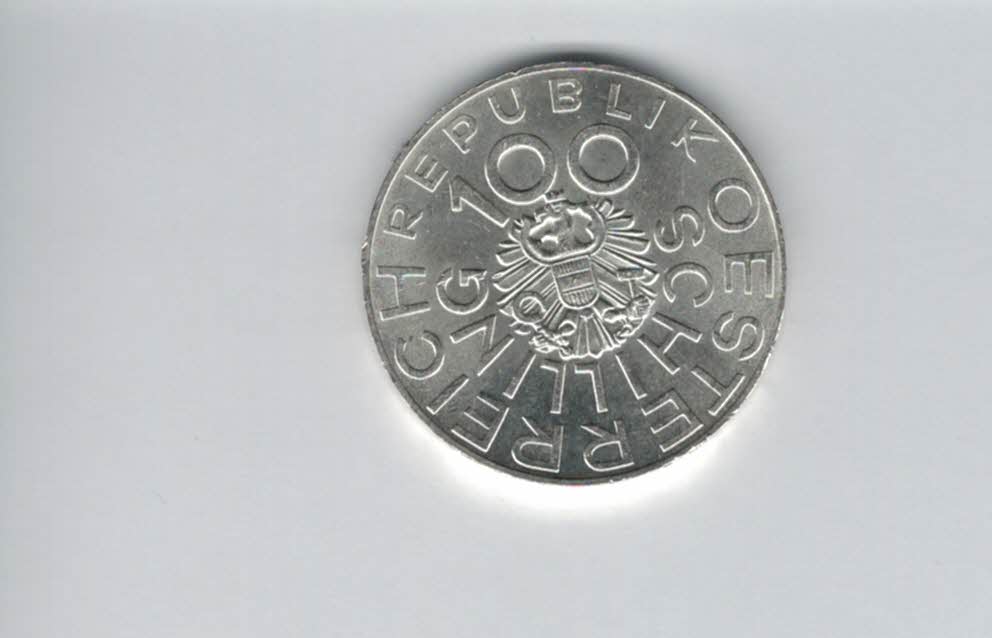  100 Schilling 1976 Johann Nestroy 15,36g fein Ag Österreich Spittalgold9800 (01914/13)   