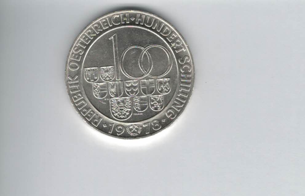  100 Schilling 1978 Arlberg Straßentunnel silber/15,36g fein Österreich Spittalgold9800(01914/20)   