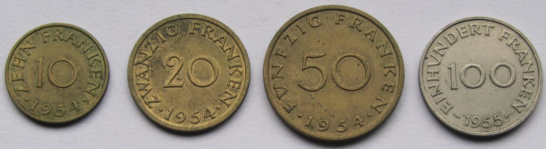  Saarland: Komplettsatz Franken   