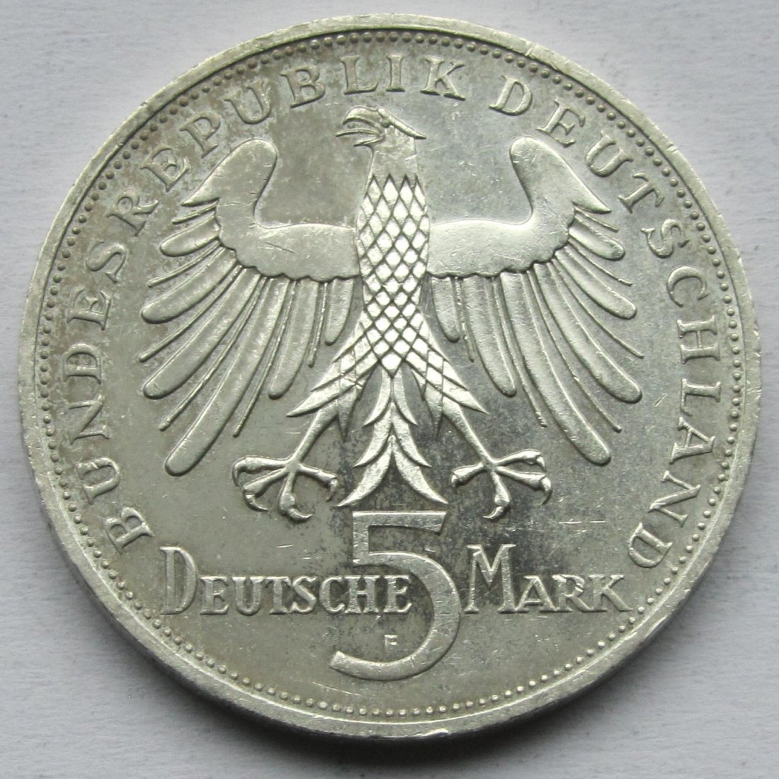  Deutschland: 5 DM Schiller 1955   
