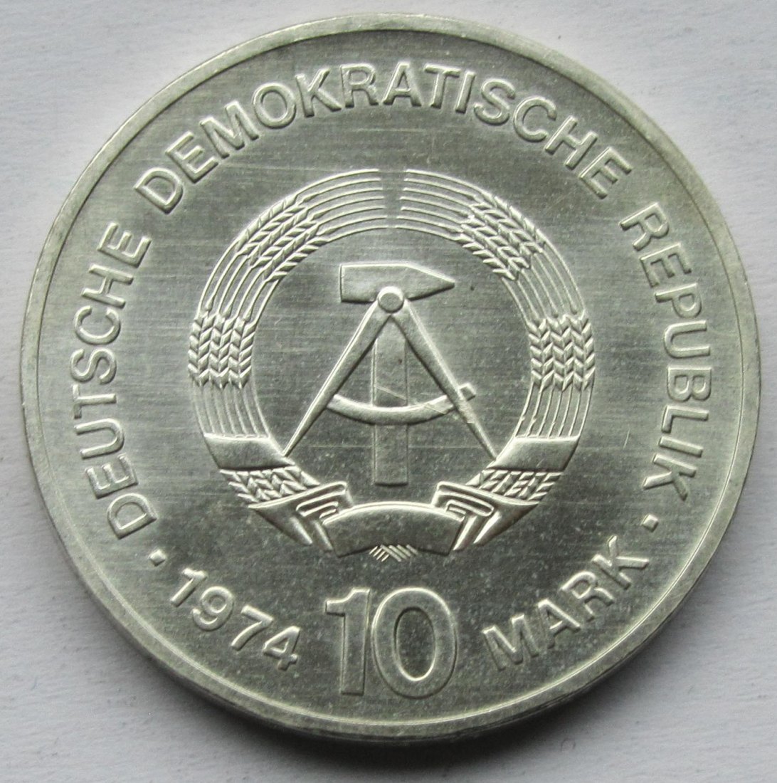  DDR: 10 Mark Städtemotiv 1974   