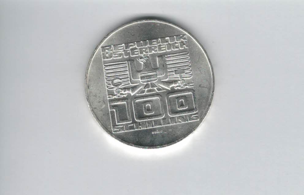 100 Schilling 1975 50 J. Schillingwährung silber 15,36g fein Österreich Spittalgold9800 (01914/4)   