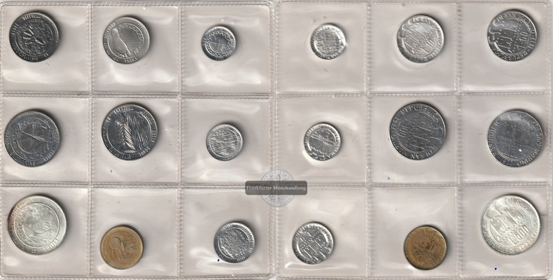  San Marino Monete Dello Stato 1977 Set Blister FM-Frankfurt   