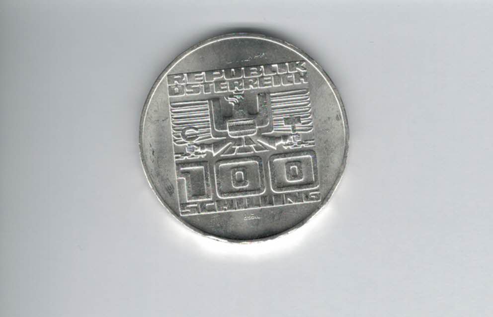  100 Schilling 1978 1100 Jahre Villach/Kärnten Ag 15,36g fein Österreich Spittalgold9800 (01914/19   