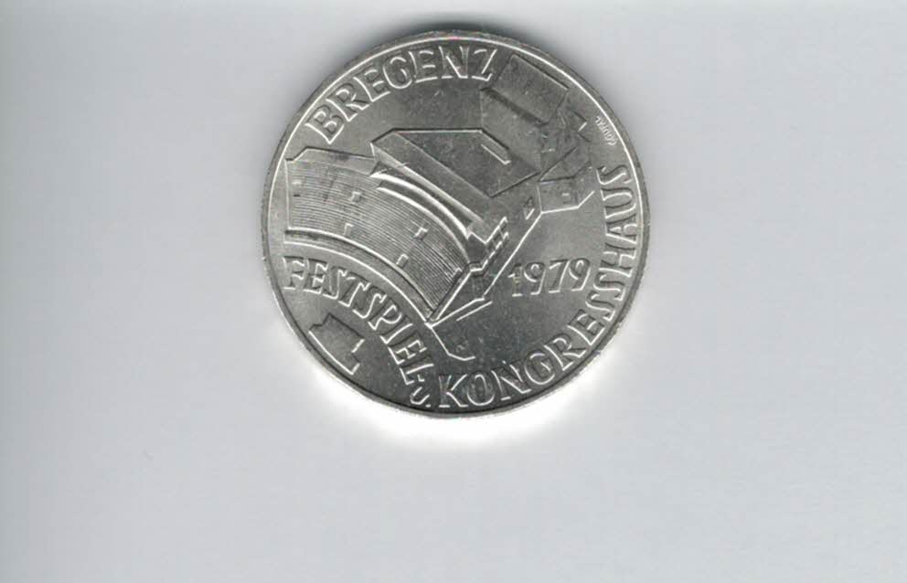  100 Schilling 1979 Festspiel Bregenz silber 15,36g fein Österreich Spittalgold9800 (01914/24   