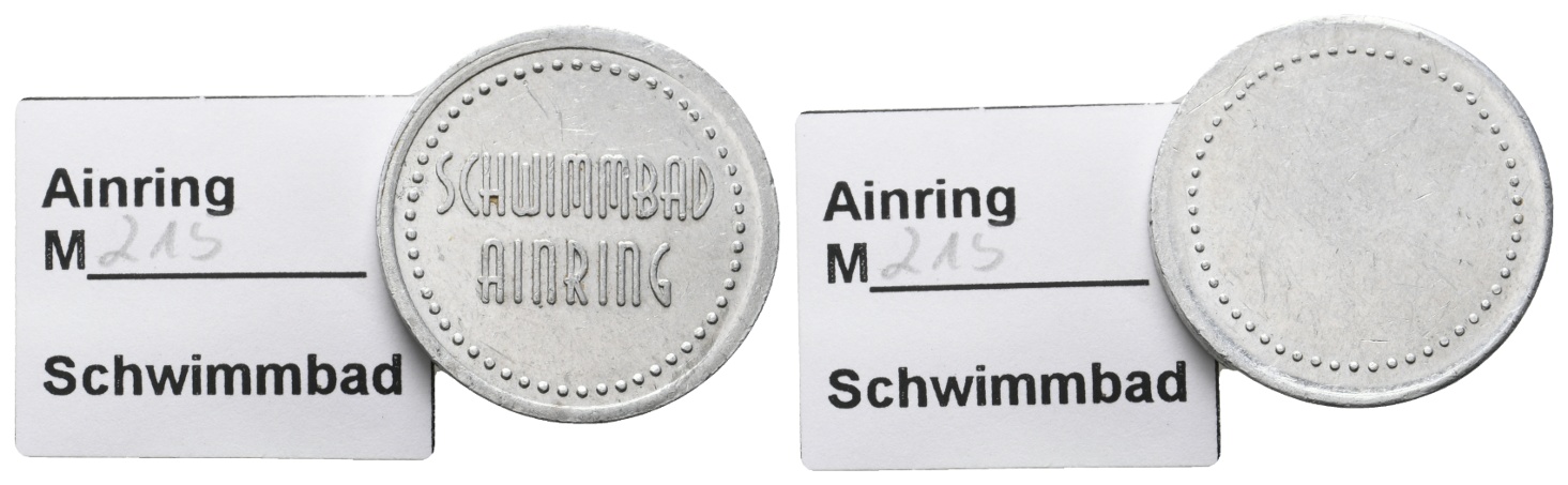  Bayern, Ainring, Schwimmbad, Menzel 215   