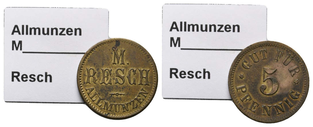  Bayern, Allmunzen, M. Resch, Molkereischule; Menzel 264.1   