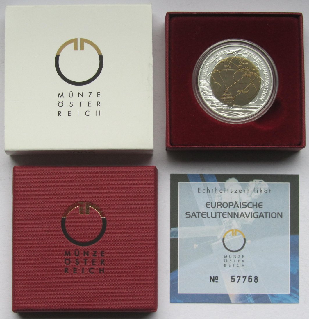  Österreich: 25 Euro Niob Satellitennavigation 2006   