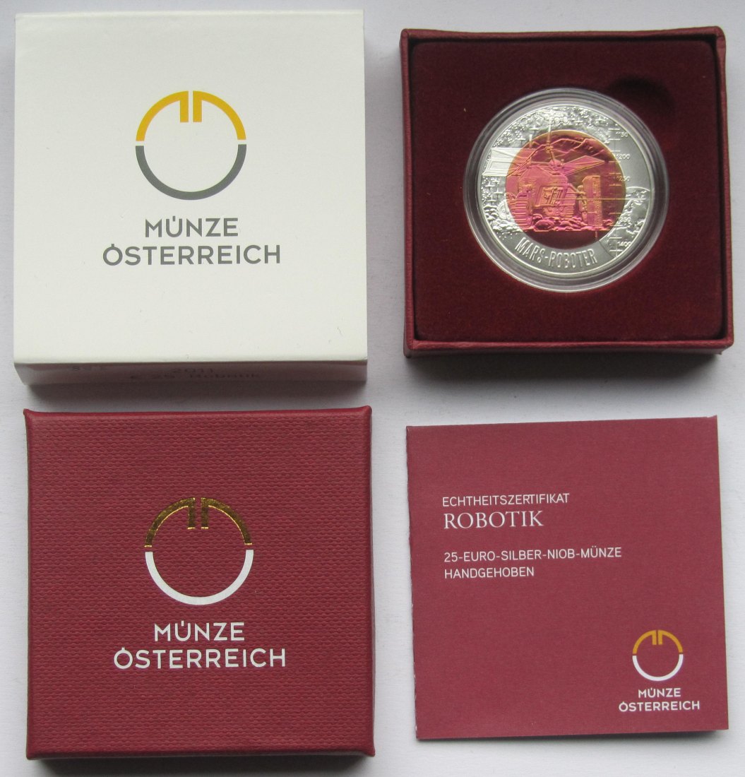  Österreich: 25 Euro Niob Robotik 2011   