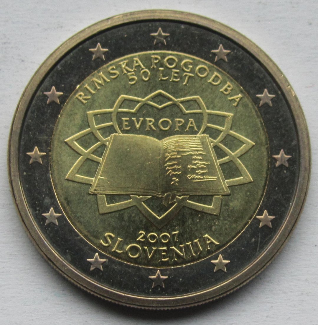  Slowenien: 2 Euro Römische Verträge 2007   