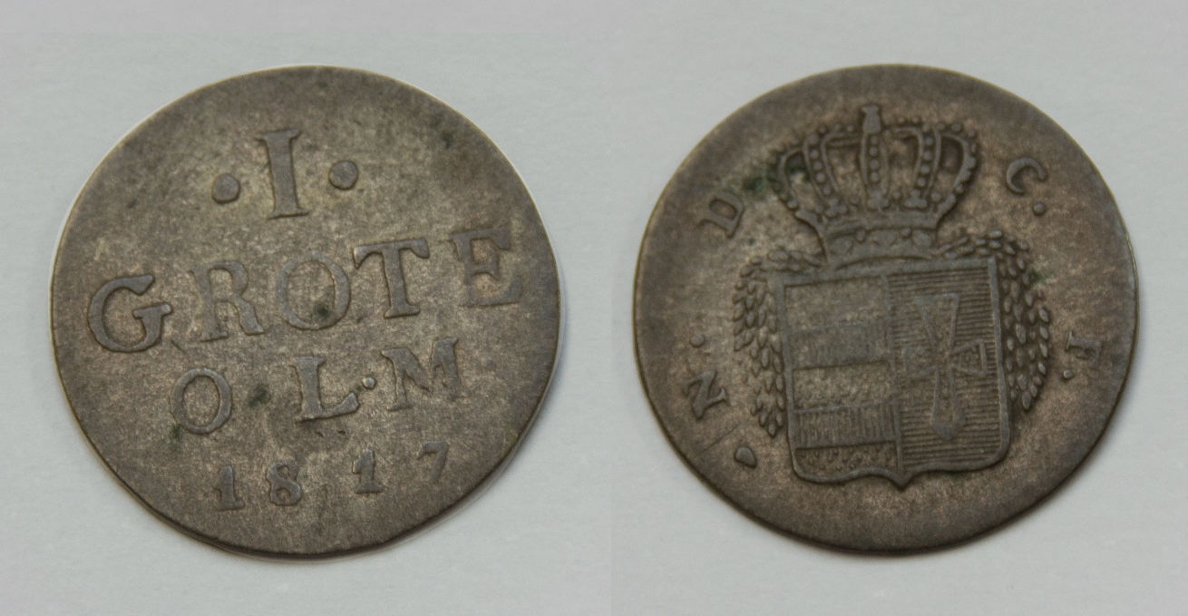  Oldenburg 1 Grote 1817 Peter Friedrich Wilhelm 1785-1823 I. ss   