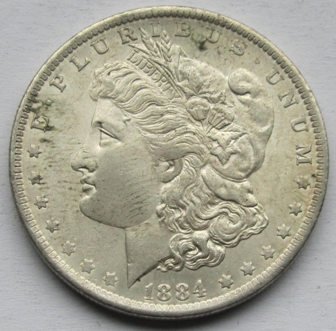  USA Vereinigte Staaten: 1 Dollar (Morgan-Dollar) 1884 O   