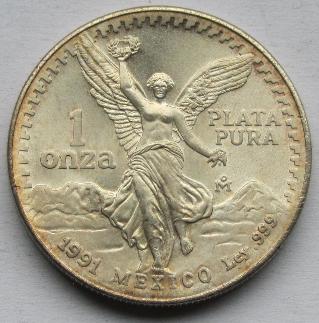  Mexiko: Silberunze Libertad 1991   
