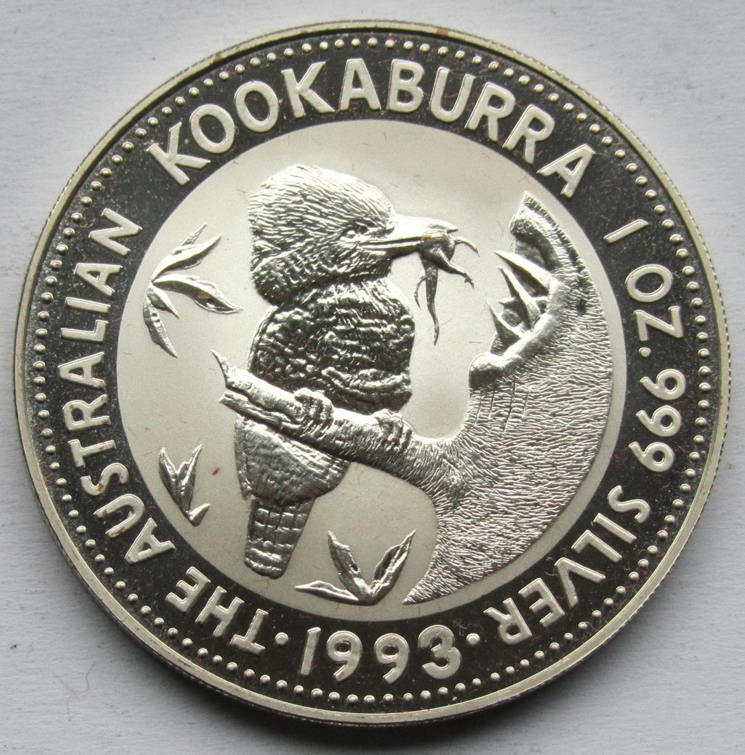  Australien: Silberunze Kookaburra 1993   