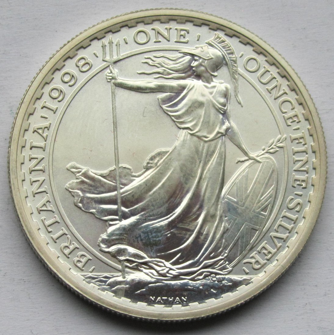  Vereinigtes Königreich: Silberunze Britannia 1998   