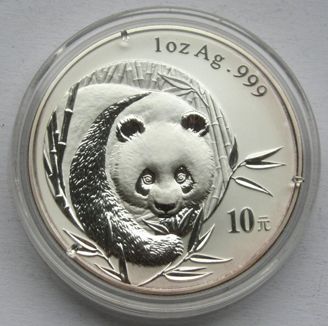  China: Silberunze Panda 2003   