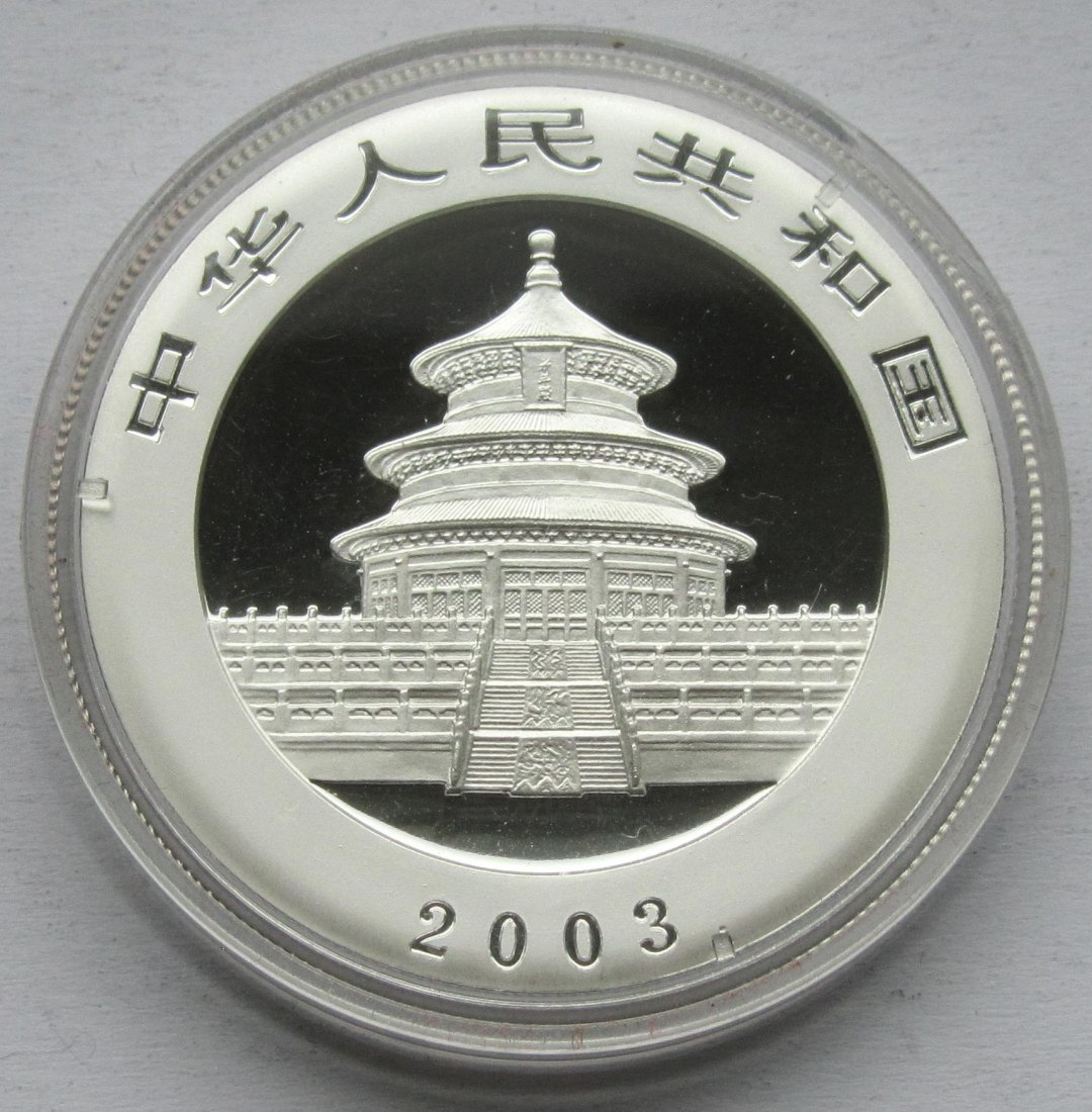  China: Silberunze Panda 2003   