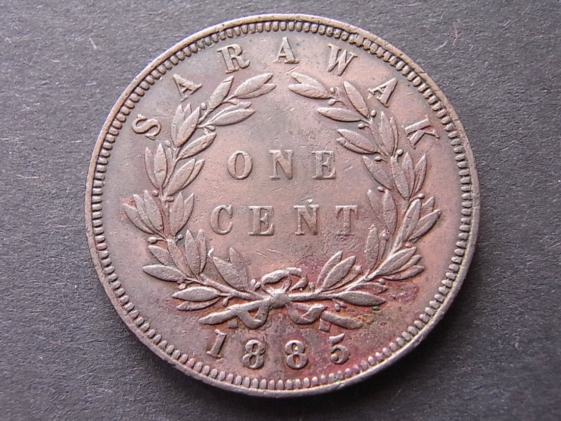  Sarawak 1 Cent 1885 ss   