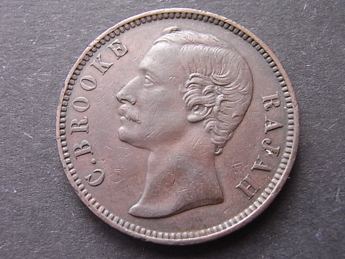  Sarawak 1 Cent 1885 ss   