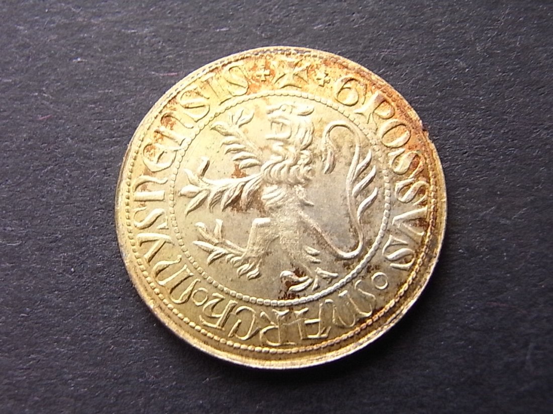  Medaille Meissner Groschen Münzausstellung Dresden 1971 vergoldet Harke 1.4 Auflage 200   