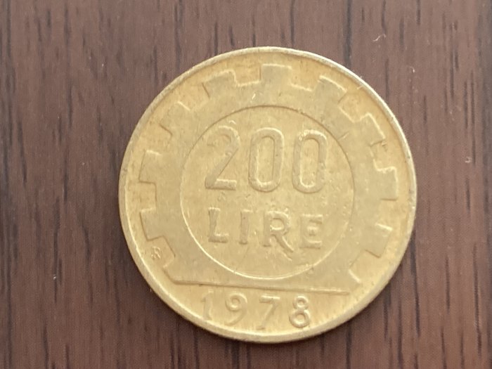  Münze Münzen Umlaufmünze Italien 200 Lire 1978   