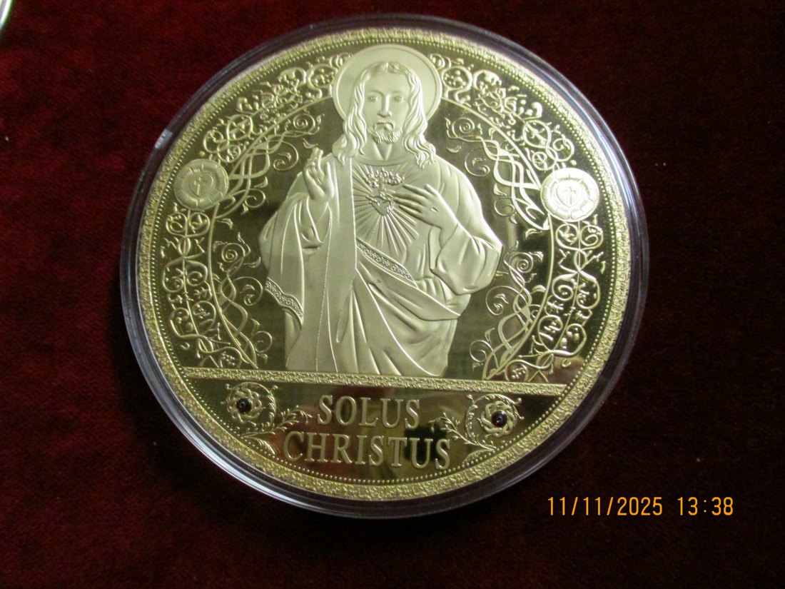  Medaille 376 Gramm Metall: Cu vergoldet / 16   