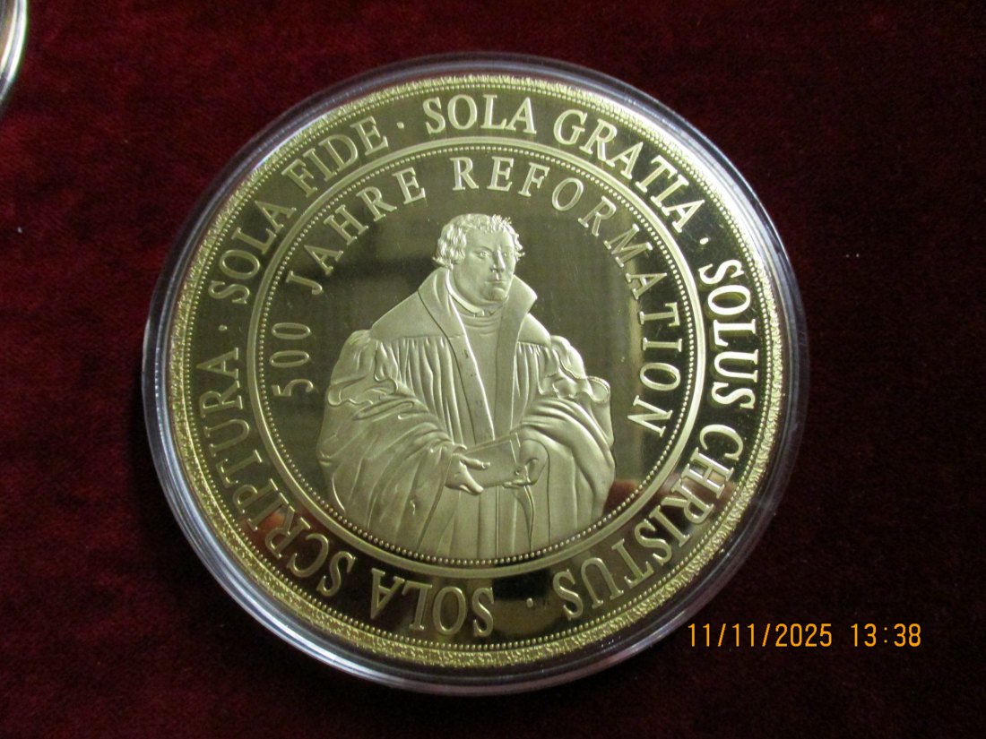  Medaille 376 Gramm Metall: Cu vergoldet / 16   