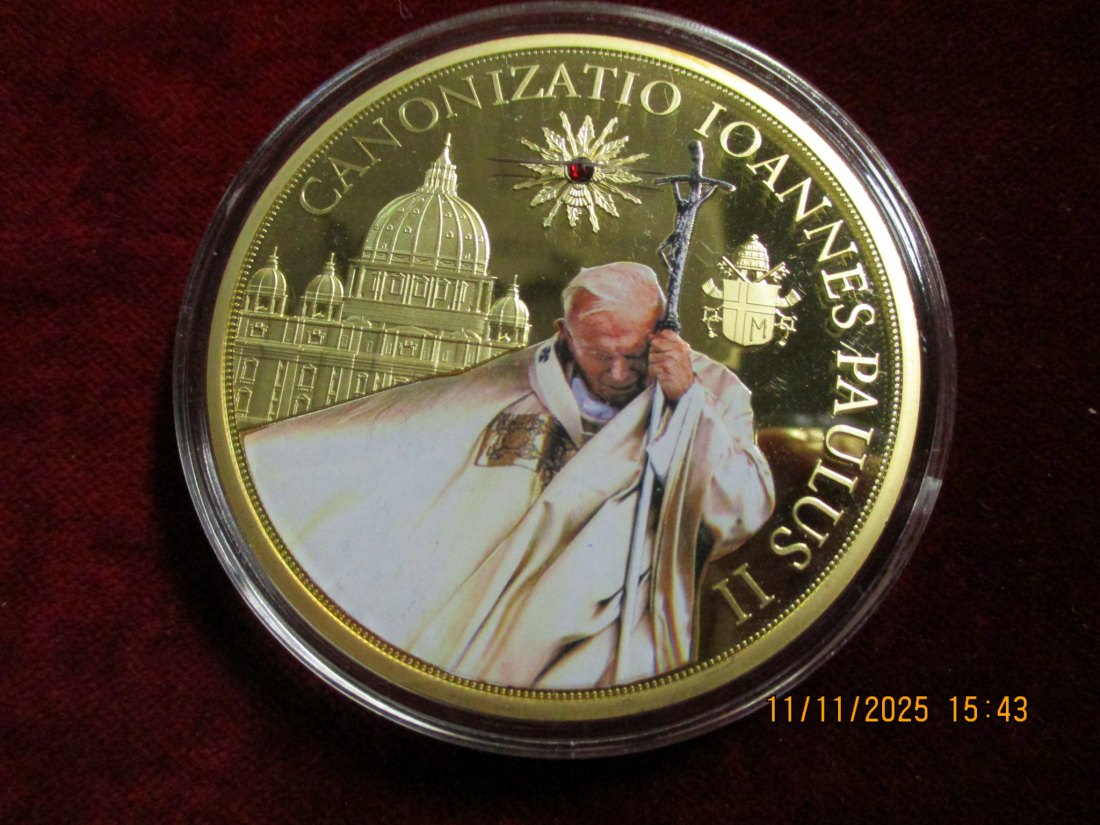  Medaille 110 Gramm Metall: Cu vergoldet / 20   