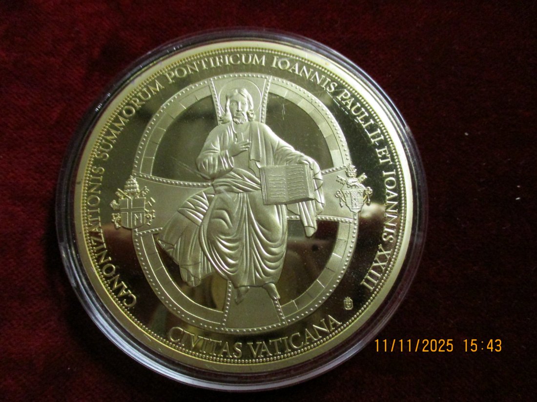  Medaille 110 Gramm Metall: Cu vergoldet / 20   