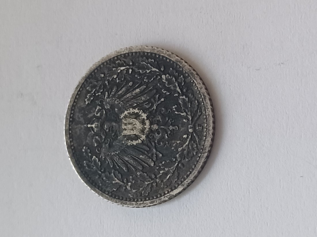  Silbermünze Kaiserreich 1/2 Mark 1909 F Patina   