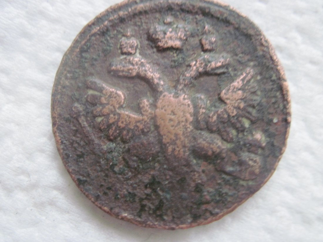  Russland rare 1/2 kopeck ( denga) Anna Ioanovna 1736 year mint   