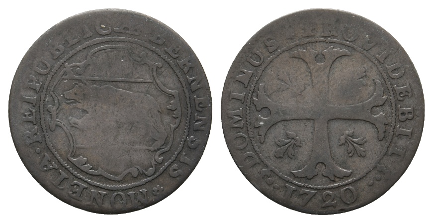  Ausland; Schweiz; Kleinmünze 1720   