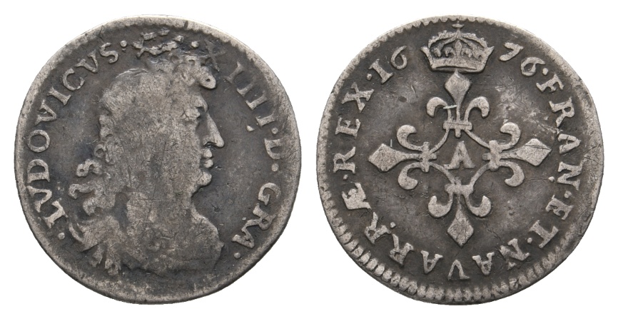  Ausland; Frankreich; 4 Sol 1676   