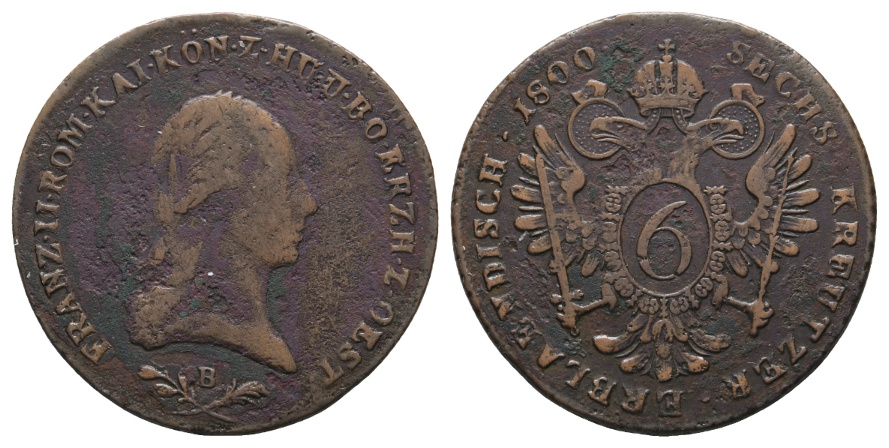  Ausland; Österreich; Kleinmünze 1800   