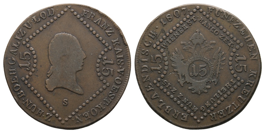  Ausland; Österreich; Kleinmünze 1807   